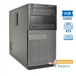 Dell 3010 Tower i3-3225/8GB DDR3/250GB/DVD/7P Grade A+ Refurbished PC DESKTOP
